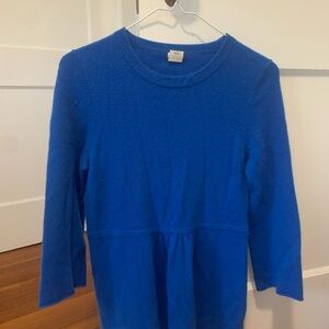 J. Crew Royal Blue Cashmere Sweater